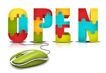 Puzzle and computer mouse