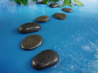 Obraz na płótnie Canvas zen stones in water