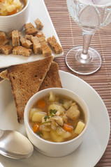 chicken soup with vegetables