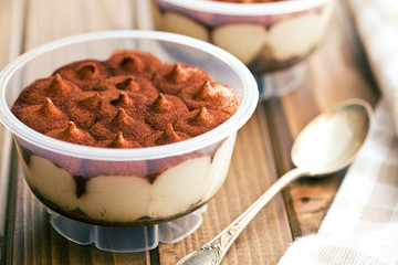 dessert tiramisu in cup