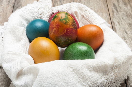 colorful easter eggs