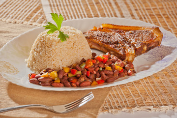 Red Beans and Rice with Pork Chops