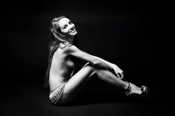 Wandaufkleber Young naked girl © staras