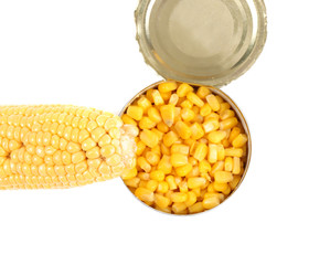 Composition of cop and canned corn.
