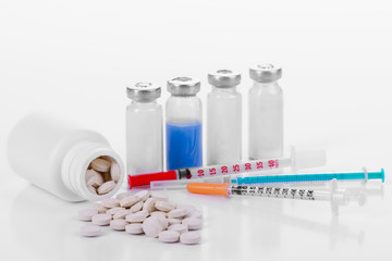 pharmacology tablets vials syringes