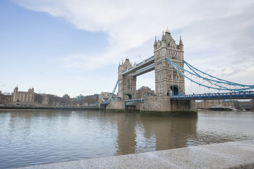 Fototapeta na wymiar Tower Bridge and the River Thames, London, UK