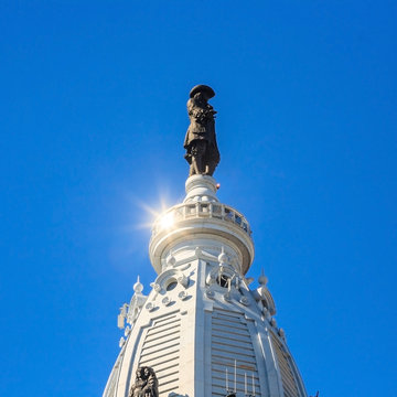 William Penn statue on a top of City Hall