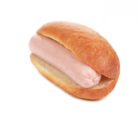 Hot dog bread and sausage roll.