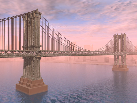 Manhattan Bridge in New York