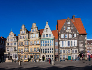 Fototapeta na wymiar Old architecture in Bremen