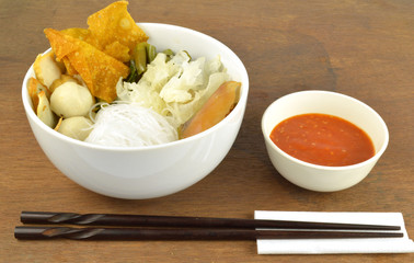 Suki meal set.Asian food style.
