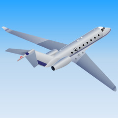 Vector illustration of the airplane