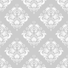 vector seamless backdrop. damask pattern. flower wallpaper