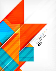 Geometric abstraction business poster