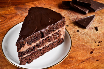 Dark chocolate cake