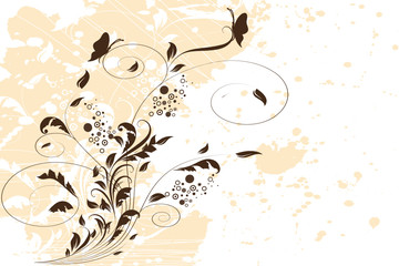 floral marron
