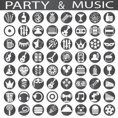 party and music icons