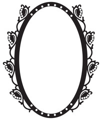 Vintage oval frame