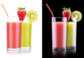 Strawberry and kiwi smoothie