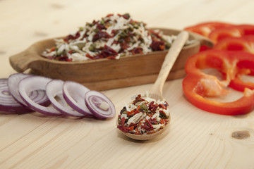 Spices of vegetables.