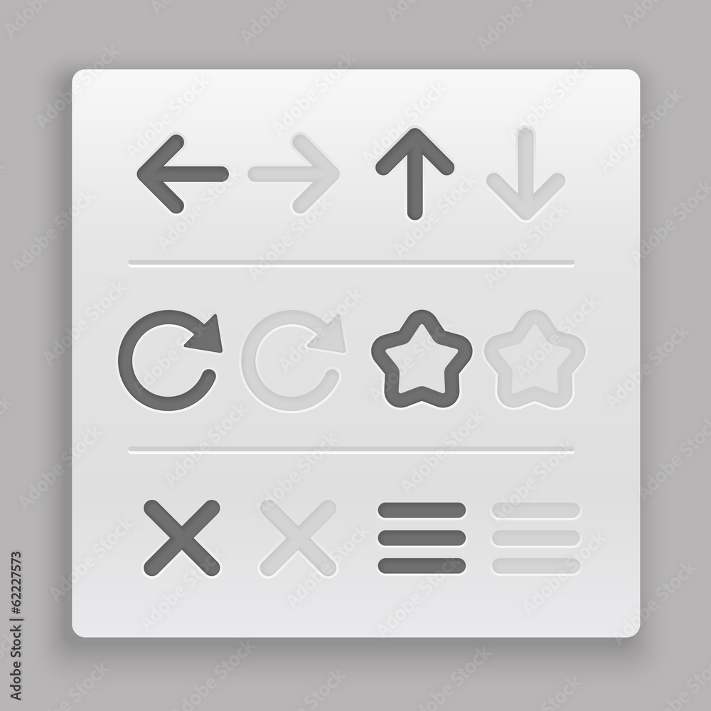 Aufkleber web navigation buttons clip-art. design elements