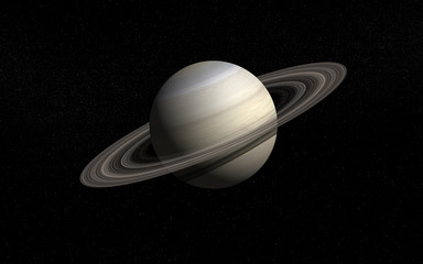 Saturn in deep space