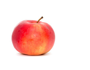 red apple on a white background