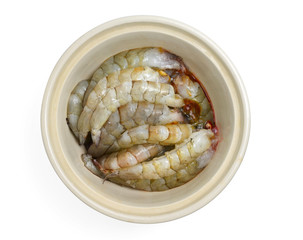 raw shrimps