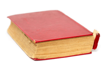 old book on white background