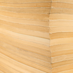 Fragment of old books stack