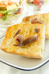 Bruschette con alici