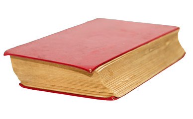 old book on white background