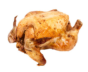 grilled chicken on a white background