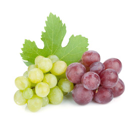 White and red grapes