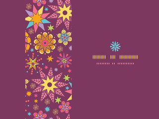 vector colorful stars horizontal seamless pattern background