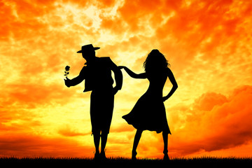 couple dancing flamenco