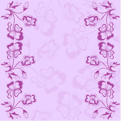 Card design. Stylized vector drawing