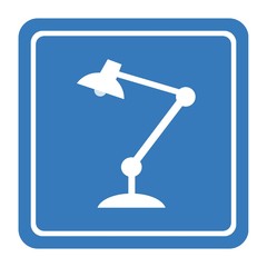 Lampe de bureau dans un panneau