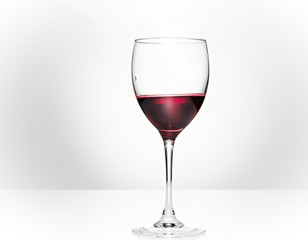 Glass of red wine