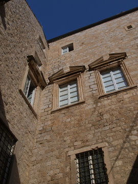 Architecture of the Old City of Dubrovnik (Croatia)