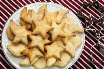 Shortbread cookies with sugar