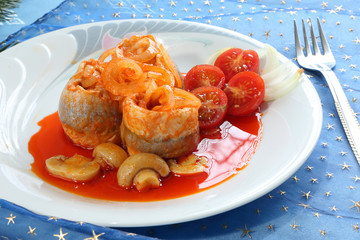 Herring in tomato sauce