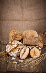 fresh bread and wheat on the wooden  © Robert Wołkaniec