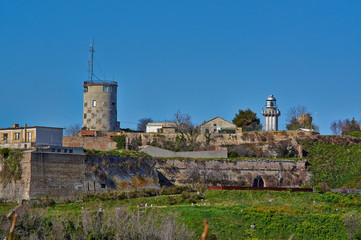 lighthouse, ancient Jewish cemetery Ancona Italy
