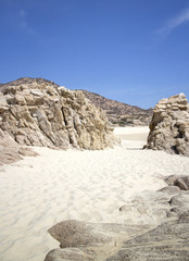 Fototapeta na wymiar sand rocks in los cabos mexico
