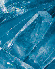 abstract background of blue ice