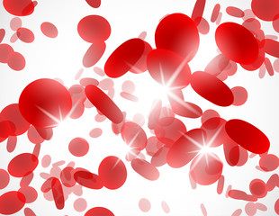 background with red blood cells