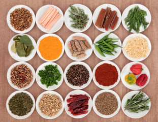 Obraz na płótnie Canvas Spices and Herbs