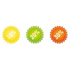 Colorful price tags collection.