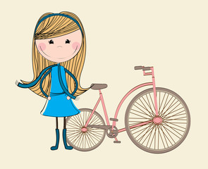 bike girl design